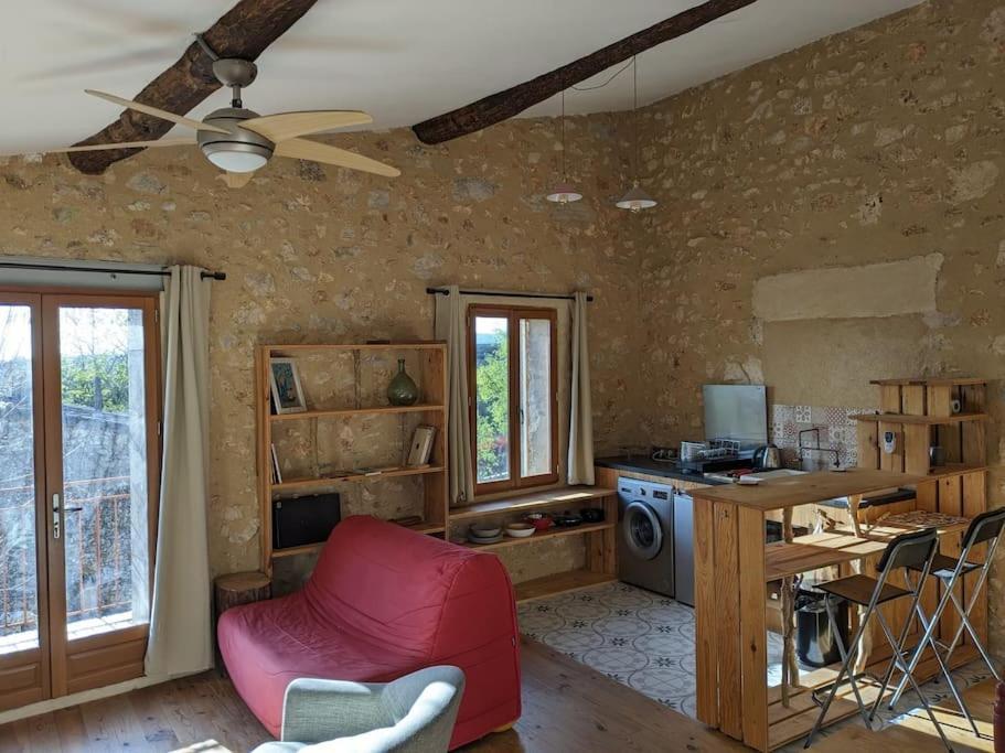 Appartement 1 Chambre, 55M2 - Maison De Village De Charme 17Eme Siecle - Garrigue Heraultaise Argelliers Extérieur photo